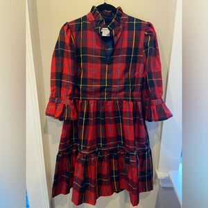 Gretchen Scott Teardrop Dress - Plaidly Cooper - Red Plaid